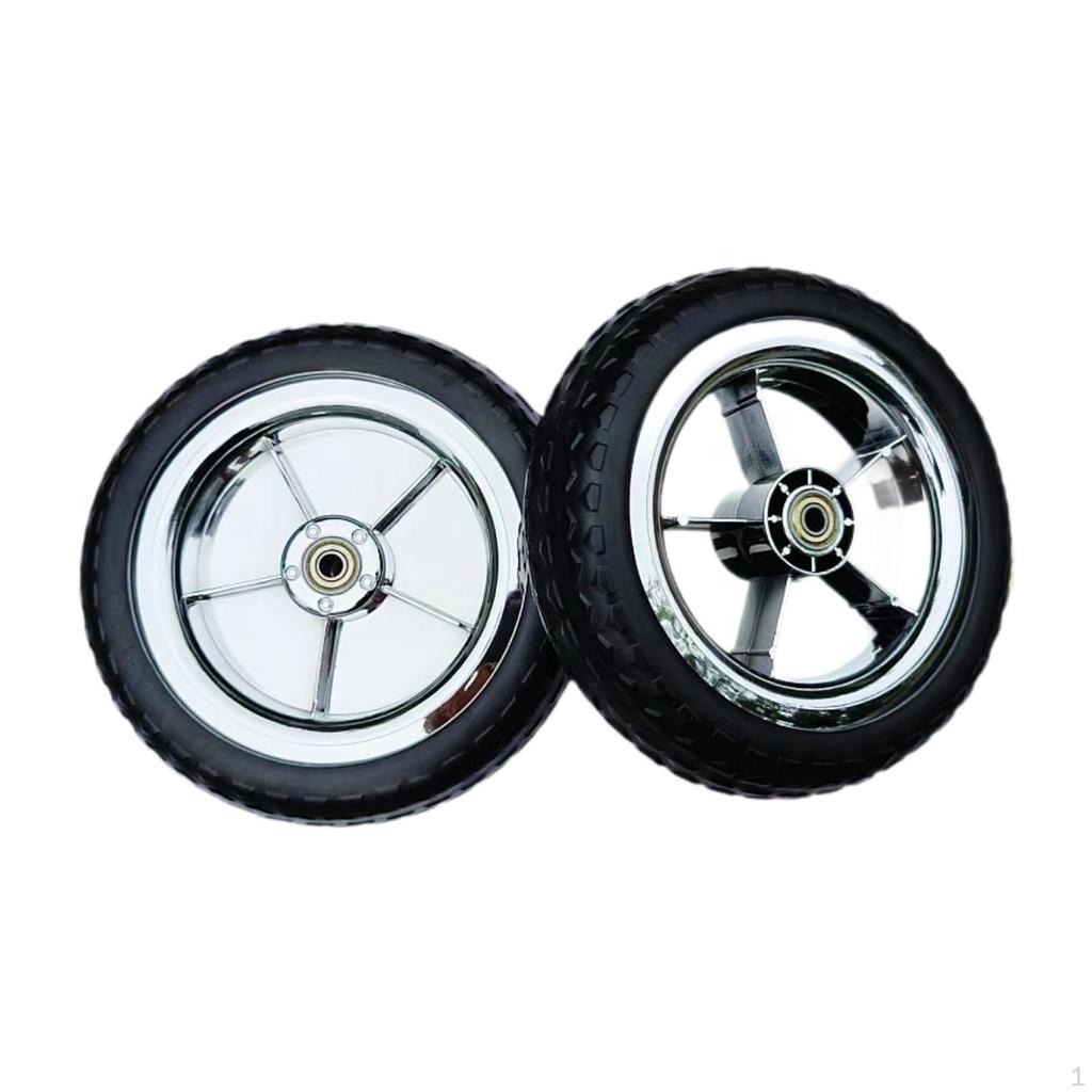 2x Ruote Pneumatiche Riempibili d'Aria per Carrello da Giardino