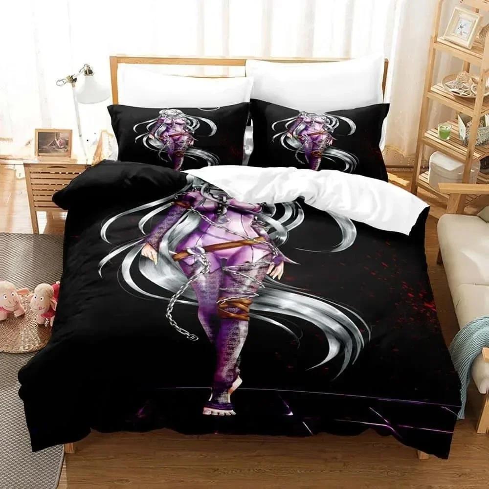 3D Anime Deadman Wonderland Printed Bed Set Duvet Cover Pillowcase Bedding Set Bed Linen Sheet Quilt Cover Full Queen King Size
