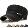 Men Cotton Breathable Cadet Hat Sun Cap Baseball Cap Peaked Cap