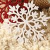 Packung mit 40 Glitzer-Schneeflocken-Weihnachtsdekorationen Weihnachtsbaum Hängedekoration Atmosphäre Charme Heimdekoration Geschenke