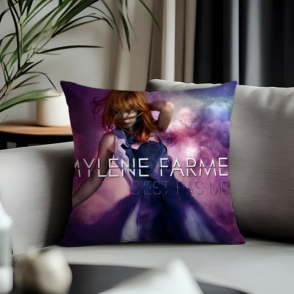 Fashion MMmylene Farmeread Cushion Cover Antidustmite Pillowcase Invisible Zipper Silky Short Plush Sofa Cushion Cover