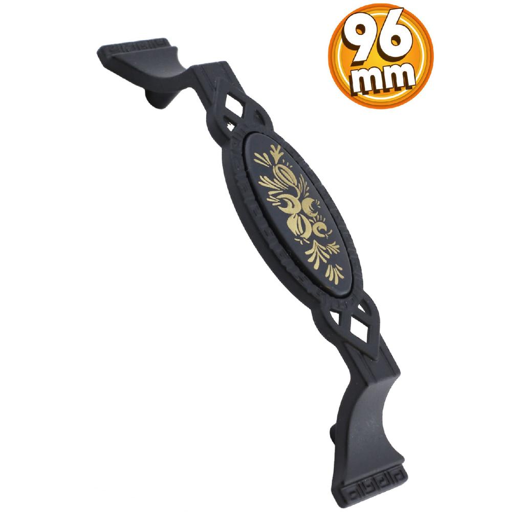 Palmira Mobilya Küchenschrank Schublade Schrank Türgriff Schwarz 96 mm Metallgriff