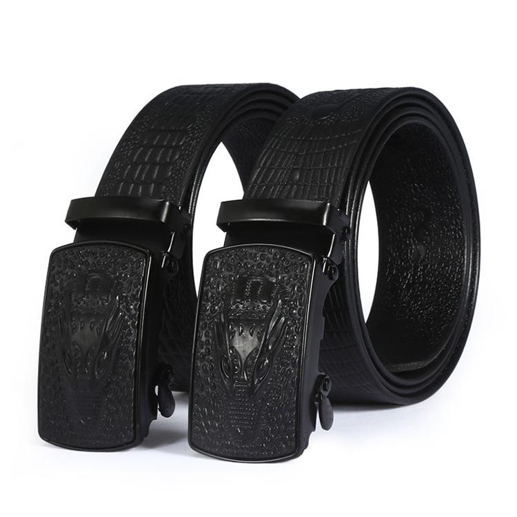 The Same Crocodile Button Head Men'S Belt Stall Supplies Crocodile Pattern Business Belt