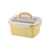 Square Stainless Steel Lunch Box Airtight Fridge Food Box Multi-Purpose Air Exhaust Crisper  Picnic