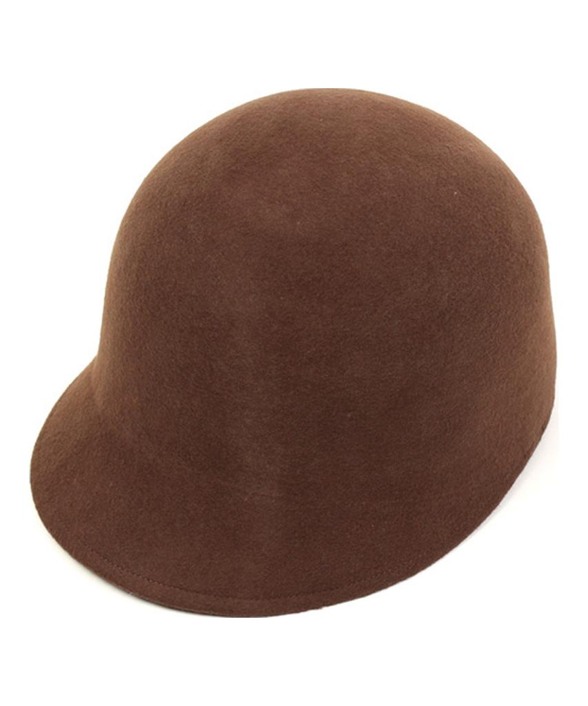 Yunibeosyeolkemiseuteuli Wool Brown Round Riding Cap