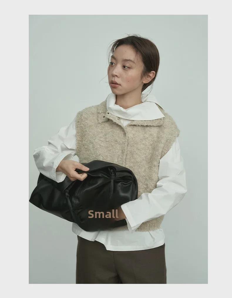 Love & Nancy 2024 Winter Korean Sleeveless Wool Cardigan for Women - Intelligent Commuter Style, All-Match Versatile Sweater.