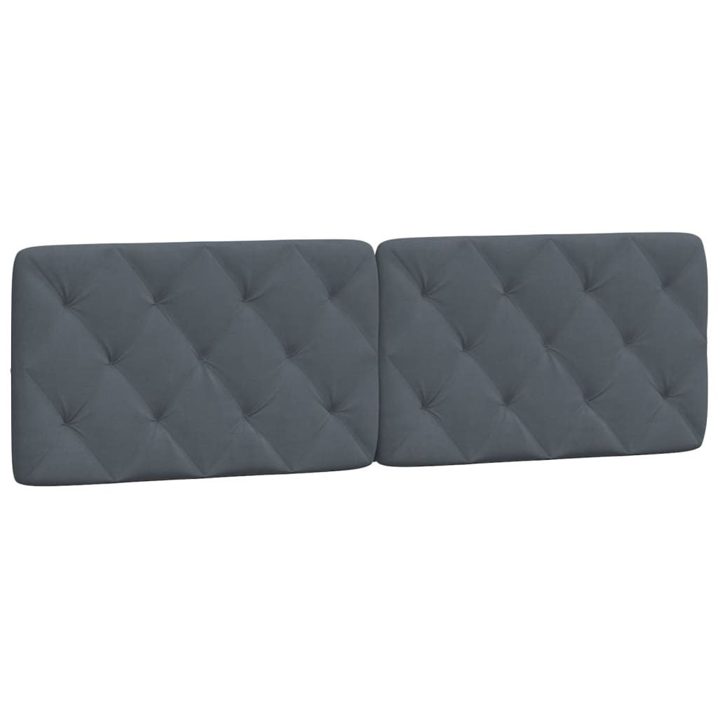 Bed with Mattress Dark Grey 160 x 200 cm Velvet