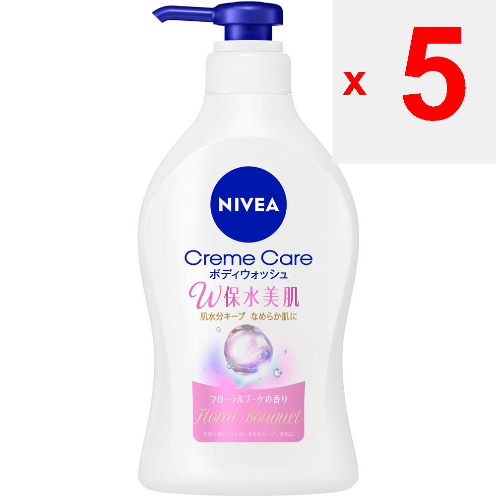 KAO NIVEA Cream Care Body Wash W Water Retaining Beauty Skin Floral Bouquet Scent Pump 470ML Personal Medium Price Range Body Soap Apply an Appropriat