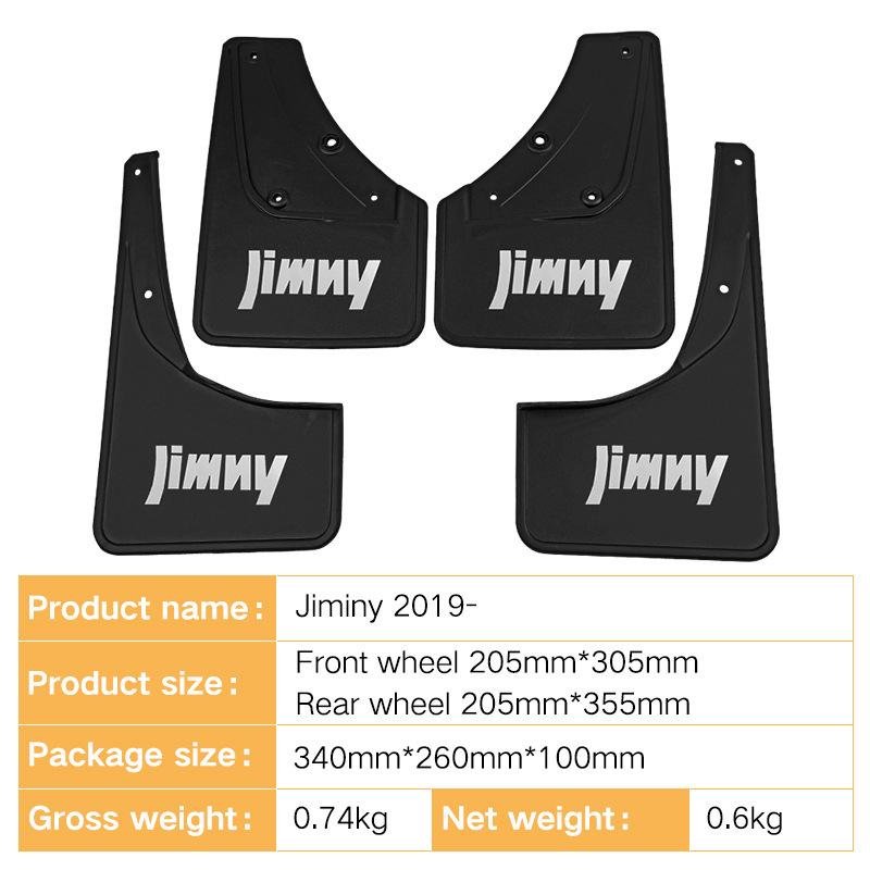 Suzuki Jimny 2019-2023 Black Mudguard Belt Label