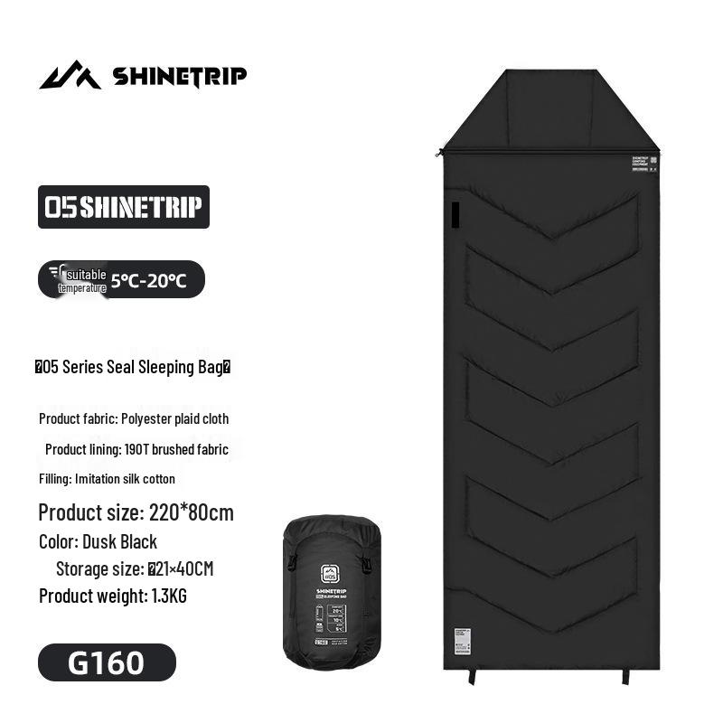 

Mountain Fun Outdoor Seal Multi-purpose Sleeping Bag - Portable, Warm, for Camping, Home, or Office
