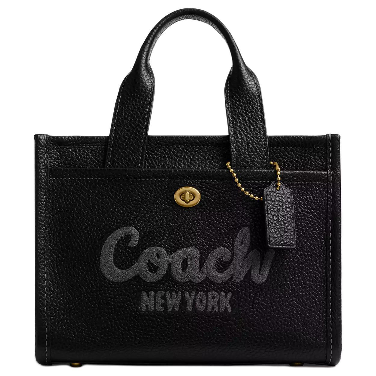 Coach Women's Gold/Black Cargo 26 Tote Bag Tote Cam66-B4bk
