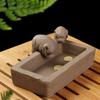 Chinese Crude Pottery ZiSha Tea Pet Creative Tea Pet Ornaments  Craftsmanship Gift