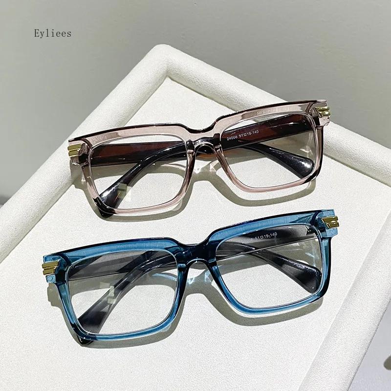 Trendy Women Glasses Stylish Square  Design Eyewear for Decoration Oversize Eyeglasses anti blue light glasses  óculos