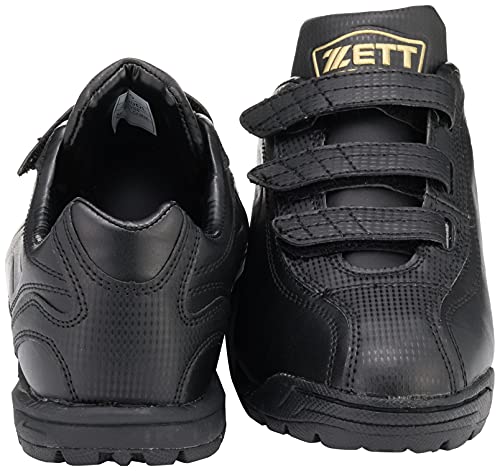 ZETT Lafayette DX2 Baseball Training Shoes, Black/Black, Size 27.0cm, BSR8206