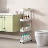 Triple-layer metal frame ultra-thin mobile storage cart