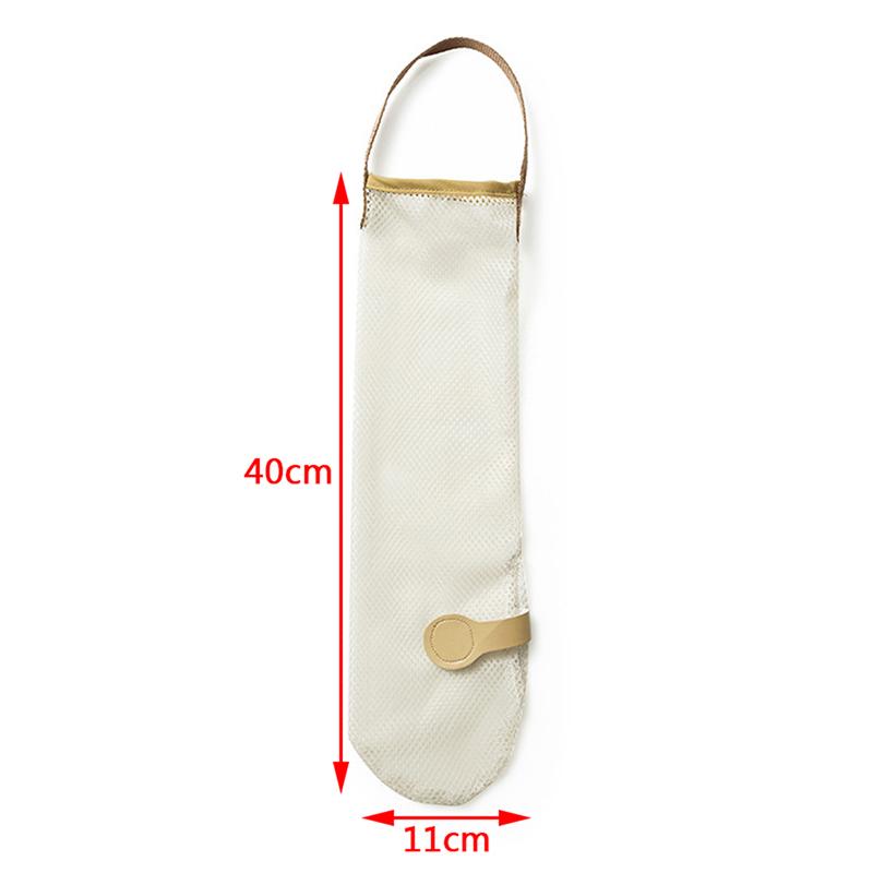 Mesh Net Breathable Fruit Vegetable Garlic Onion Hanging Storage Kitchen Bag