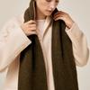 Saint Luxure Double-Sided Color Block Muffler Brown