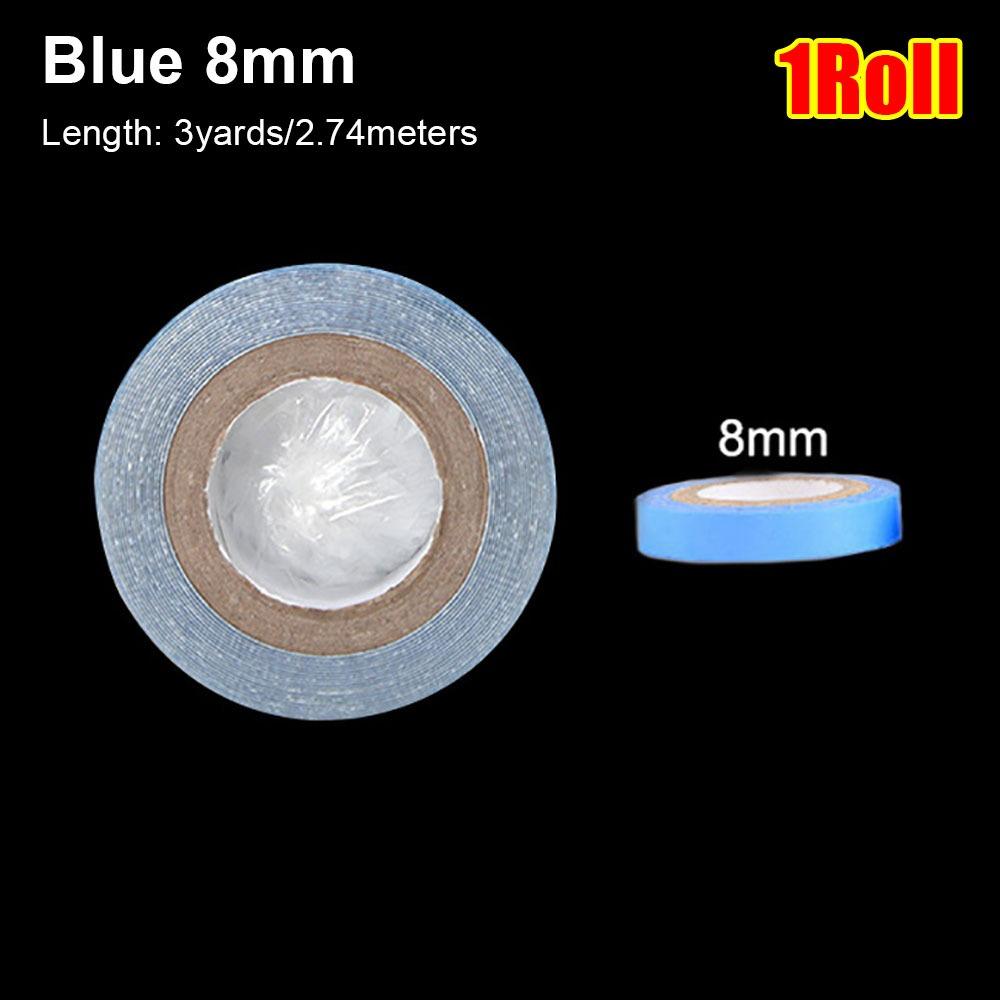 

1Roll Strong Adhesive Wig Tape Waterproof Hair System Tape New Lace Front Glue for Hair Extension Blue 8mm