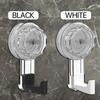3pcs Removable Swivel Strong Suction Cup Hook Water And Moisture Resistant Suitable For Kitchen Bathroom