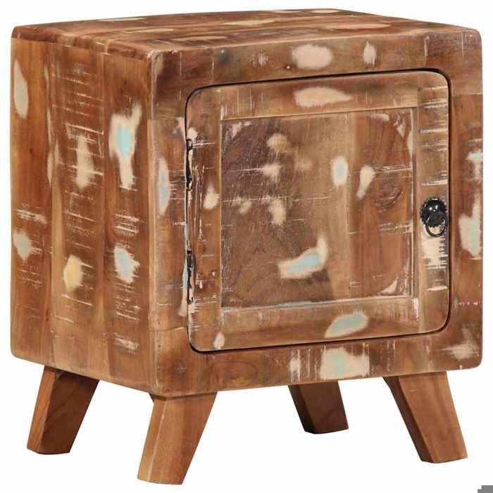 VidaXL Table de chevet 40x32x46 cm bois massif de récupération, armoire de lit, meuble de chambre à coucher, table de chevet 4104509