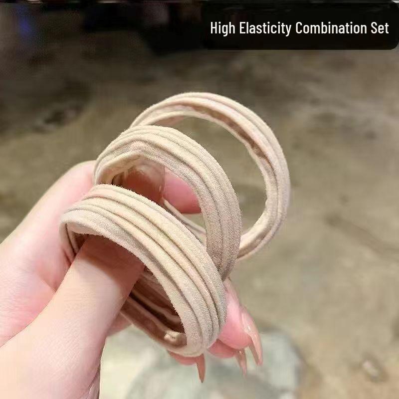 Elastici per Capelli Audaci Senza Cuciture - Elastici Resistenti in Stile Coreano per Code di Cavallo da Donna