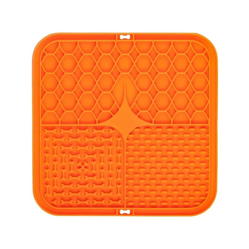 1PC Pet Lambendo Pad Slow Food Pad Tigela de Cachorro Gato Pet Filhote de Cachorro À Prova de Asfixia Silicone Pet Slow Food Pad Gato E Cachorro Alimentação Suprimentos