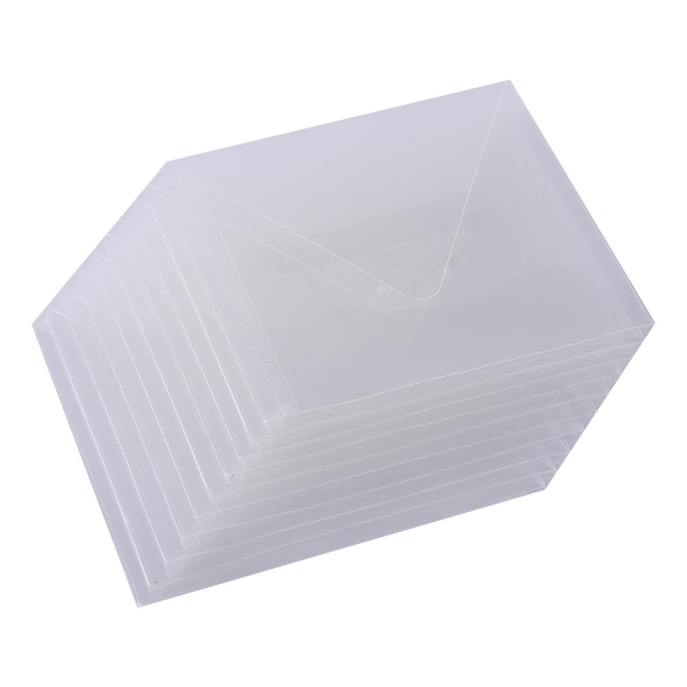 10Pcs/Set Transparent Plastic Cutting Dies Stamps Organizer for Scrapbooking Cutting Dies Holders DIY Mold Organizer Bag