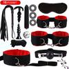 15 Piece  Bondage Gear Adjustable Handcuffs Ankle Cuffs Open Leg Restraint Fetish Sex Toys For Woman Adult Games No Vibator