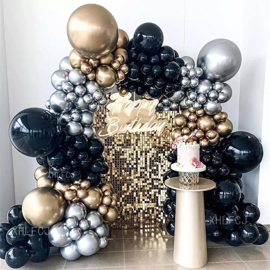 Balony Lateksowe Chrome Srebrne, 30Cm, 50 Szt.