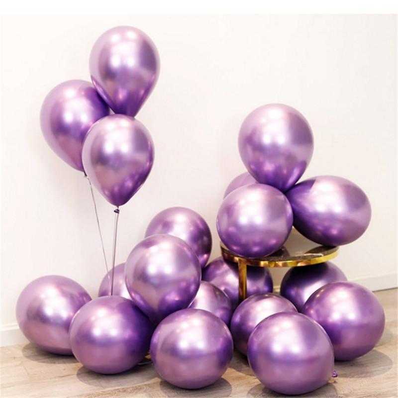 Romantic Metallic Balloons Set for Weddings, Bedrooms, and Birthdays