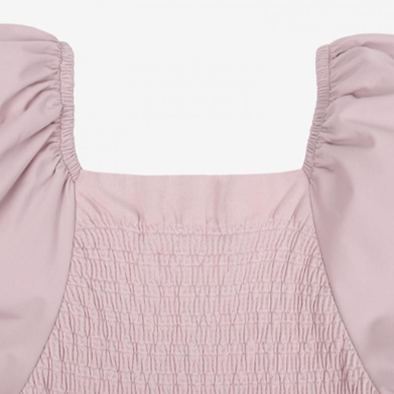 2ND SKIN Vestito a Palloncino con Fascia Smocking Senza Cuciture Ngwsd1200