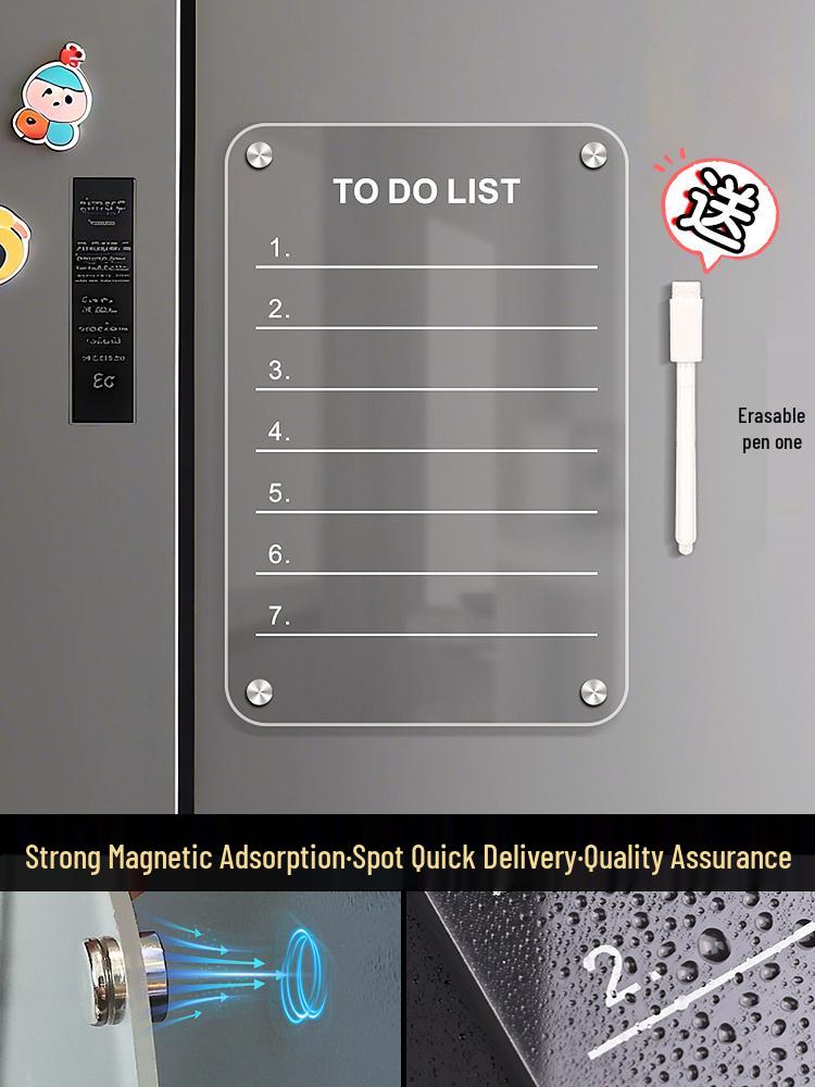 Magnetischer abwischbarer Whiteboard-Memo-Planer für den Kühlschrank