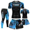 Mens Quick Dry UFC Boxing Muay Thai Cycling Jersey Set Breathable Compression Shorts Suit