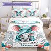 Envelope Granddaughter Customize Your Name Bedding Set Breathable Duvet Cover With Pillowcases Decorative Bed Linen For Bedroom Home Decoration Birthd