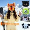 Ski Helmet Cap Upgraded Version Cute Plush Ski Helmet Decorative Accessories Removable Cleaning Personalized Ski Cap