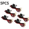 5/10Pcs Car Mini Waterproof Fuse Box Blade Type In Line Fuse Holder Power Socket 18AWG for 2V 30A Car Motorcycles Car Fuse Box