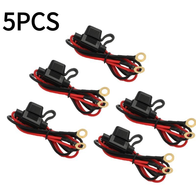 5/10Pcs Car Mini Waterproof Fuse Box Blade Type In Line Fuse Holder Power Socket 18AWG for 2V 30A Car Motorcycles Car Fuse Box