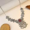 Ethnic Retro Tassel Rhinestone Forehead Chain for Indian Bride