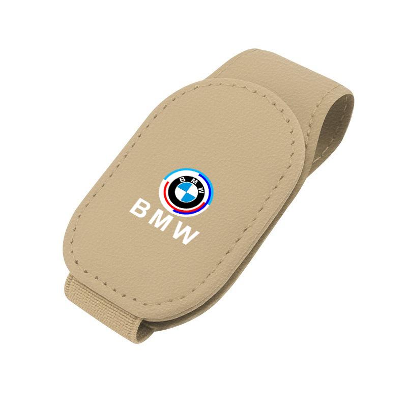 Carbon Fibre/Leather Car Glasses Clip Cards Case Sunglasses Bracket For BMW 50th Anniversary 1 3 5 7 series E83 F16 E70 X1 X2 X3