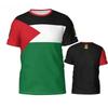 T-shirts 3D Insigne Drapeau Palestinien Vêtements Unisexe Mode Décontractée Extérieure T-shirt Cadeaux Journée Nationale Vêtements Haute Qualité