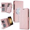 2 in 1 Wireless Charging Magnetic Case for Samsung Galaxy S25 Ultra S24 Plus S23 S25U S24U Wallet Cash Cards Slot Phone Cover