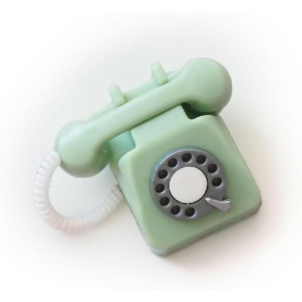 

1/6 Scale Retro Miniature Telephone.Home Desk Decoration.(Green) зелений
