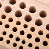 98 Holes Leather Craft Tool Wood Rack Wooden Punch Tool Stand Holder Organizer