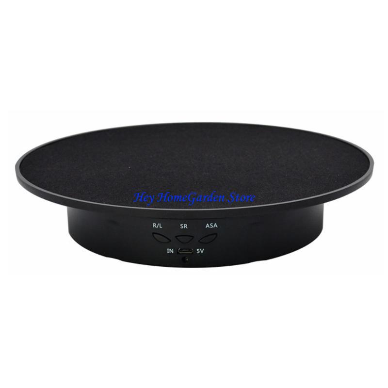 652F 3 Speeds Electric Rotating Display Stand Jewelry Holders Battery/USB Power Rotating Display Stand