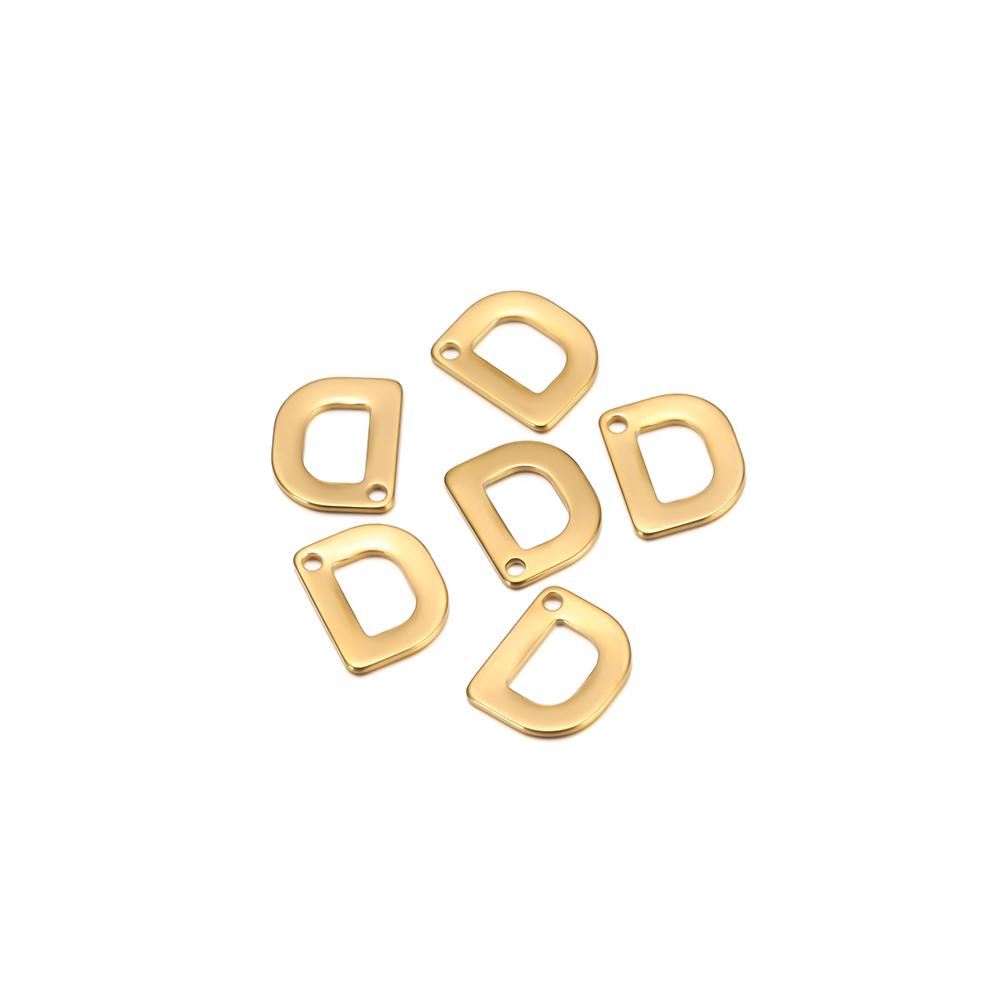 30pcs Stainless Steel Gold Color A-Z 26 Letter Pendant Alphabet Charms Pendant for DIY Jewelry Making Earrings Bracelet Necklace