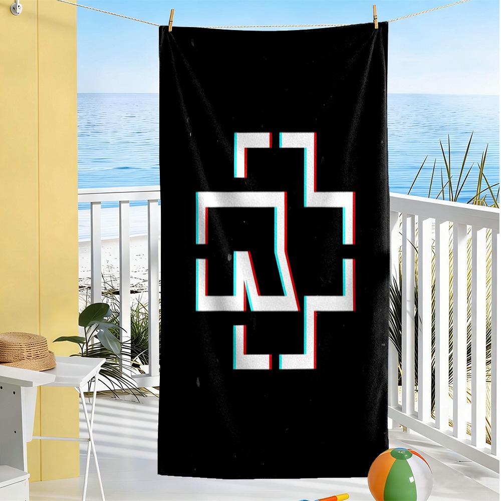 No Symbol Allowed Beach Towel Super Soft Microfiber Quickdry Fabric Comfortable Lightweight