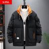 S-9XL Plus Size Winter Herrenbekleidung Modischer, All-Match-Baumwollmantel mit Stehkragen, Fat Plus Size Plus Fat Loose Kältebeständiger warmer Baumwollmantel