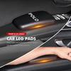 LMN1 Emblems For Volkswagen VW Car Knee Pad Leather Elbow Rest Pad Headrest Car Accessories Golf Jetta Passat Mk4 Mk5 Mk6 CC B5 B6 B7