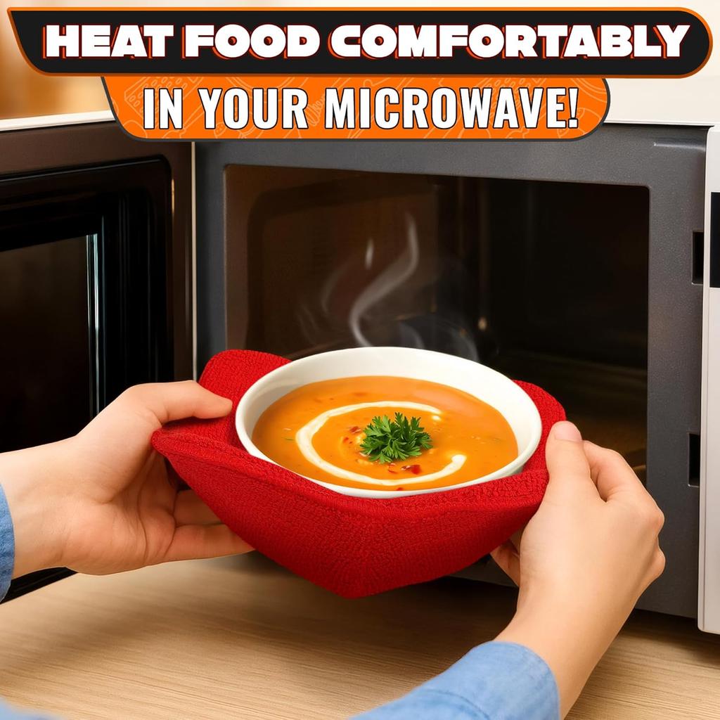 1/3/5/10PCS Microwave Hot Bowl Mat Heat Resistant Anti Scalding Towel Cloth Pad For Kitchen Dining Table Protective Accessory