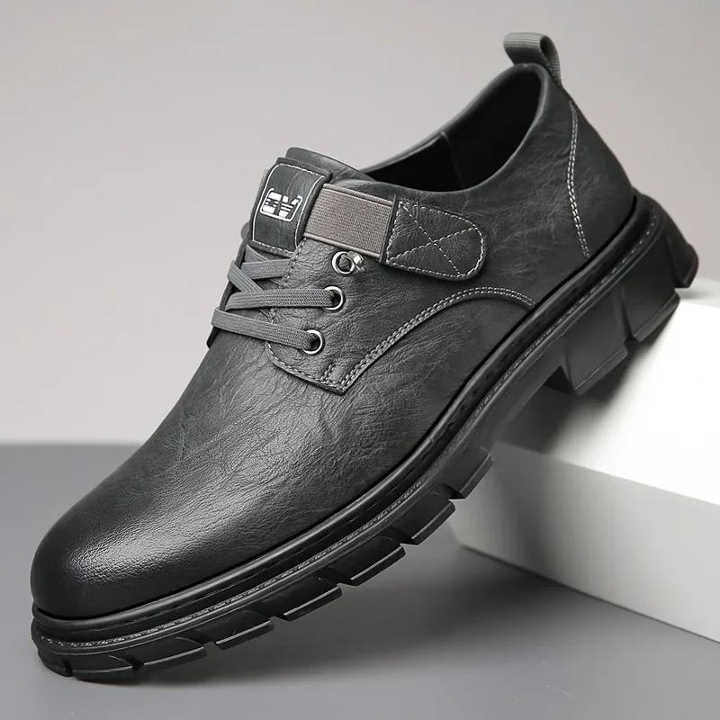 Men Leather Casual Shoes Luxury Brand Soft Mens Sneakers Breathable Moccasins Mens Walking Driving Shoes Zapatos Hombre